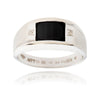 Gentleman's 10kt White Gold Onyx & Diamond Ring Default Title