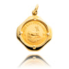 9kt Yellow Gold Frame With A 24kt 1/10Oz Kruggerand Coin Default Title