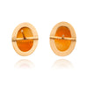 14kt Yellow Gold Oval Cameo Earrings Default Title