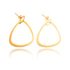 Birks 18kt Yellow Gold Abstract Open Circle Drop Style Earrings Default Title