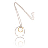 14Kt White And Yellow Gold Removable Double Open Circle Design Diamond Pendant Default Title