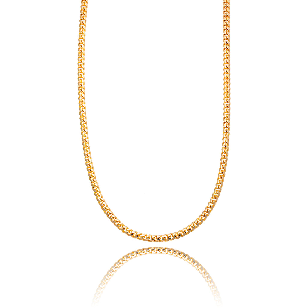10KT Yellow Gold 22" Curb Link Chain Default Title