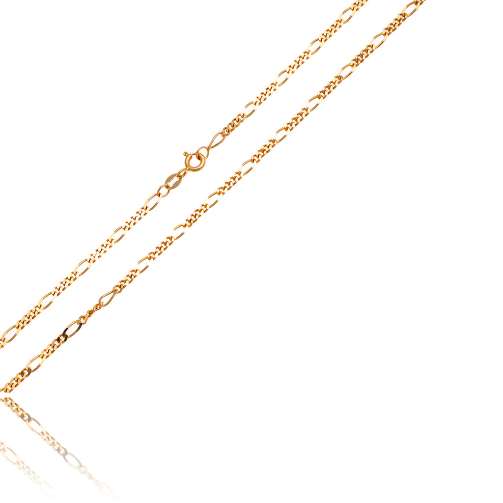 14KT Yellow Gold 18" Figaro Chain Default Title