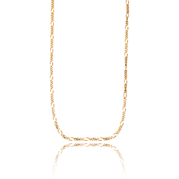 14KT Yellow Gold 18" Figaro Chain Default Title
