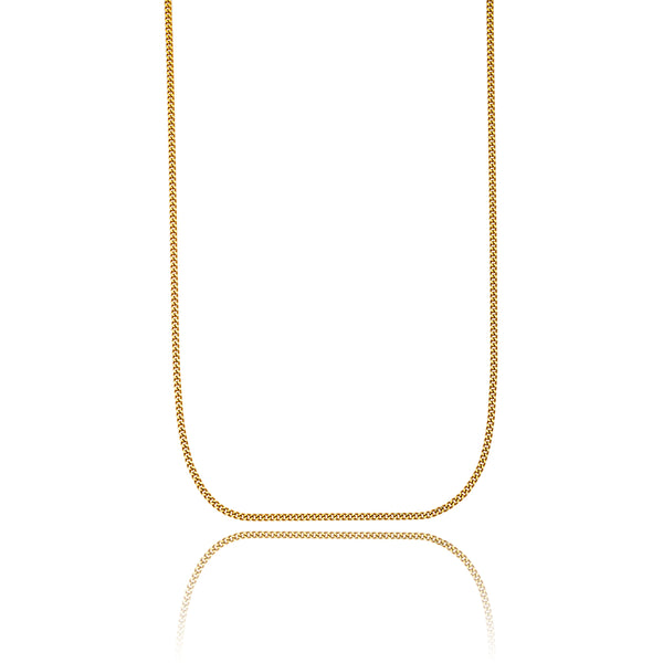 14KT Yellow Gold 22" Curb Link Chain Default Title