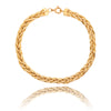 10KT Yellow Gold 7.5" Braided Cobra Link Bracelet Default Title