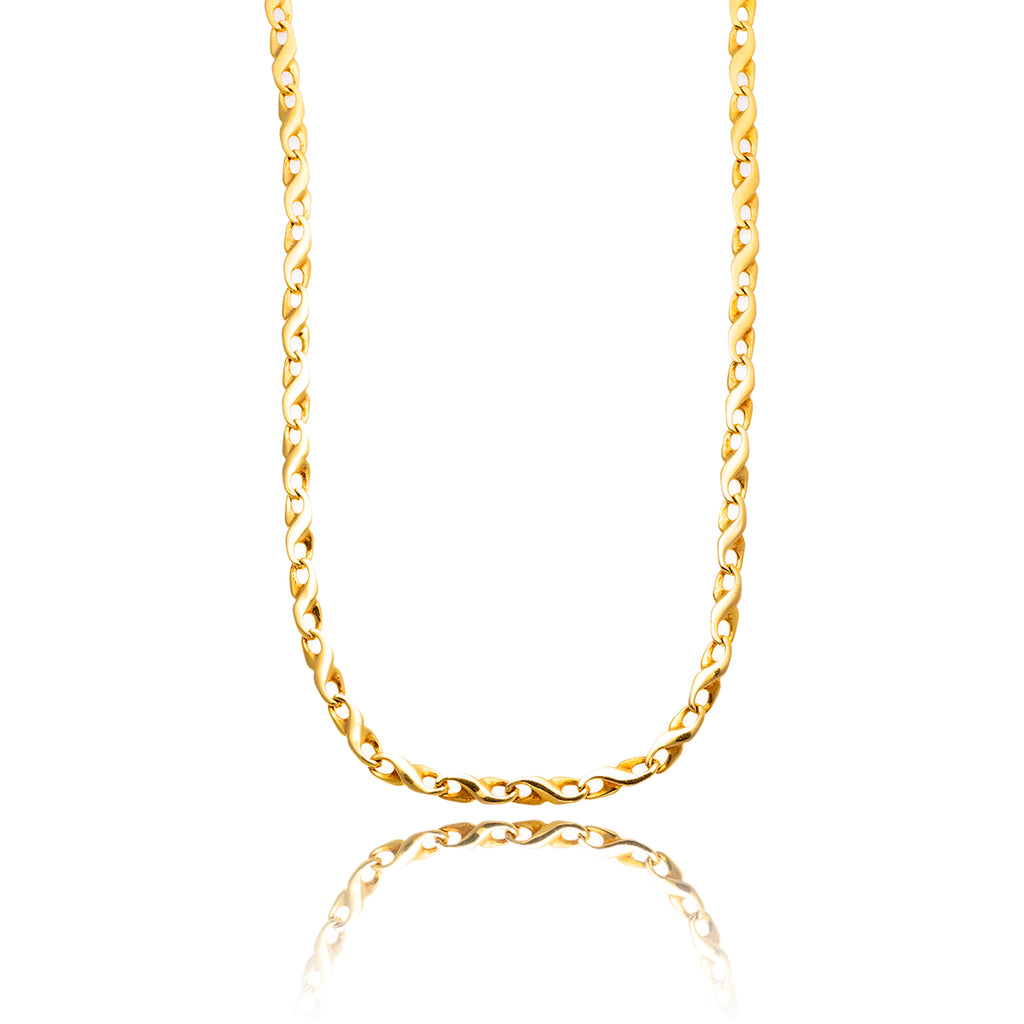 14KT Yellow Gold 20" Fancy Figure '8' Link Chain Default Title