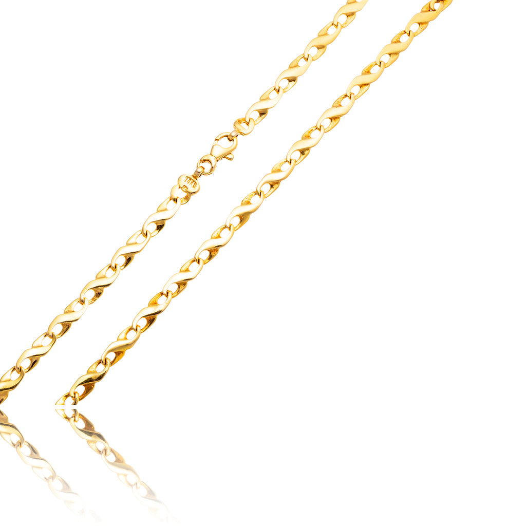 14KT Yellow Gold 20" Fancy Figure '8' Link Chain Default Title
