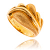 14KT Yellow Gold Textured And High Polished Gold Ring Default Title