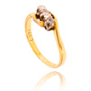 18KT Yellow And White Gold 3-Stone Diamond Ring Default Title