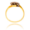 18KT Yellow And White Gold 3-Stone Diamond Ring Default Title