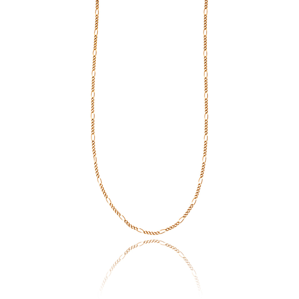 10KT Yellow Gold 10.5" Figaro Style Anklet Default Title