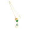 14KT Yellow Gold Umbrella Pendant With Jade Buddah Default Title