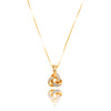 14KT Yellow Gold Diamond Set Love Knot Pendant Default Title