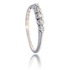 Lady's Platinum .10 Carat 5-Across Diamond Band Style Ring Default Title