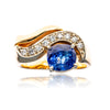 14K 3.90 Ct Blue Sapphire & Diamond Ring Default Title