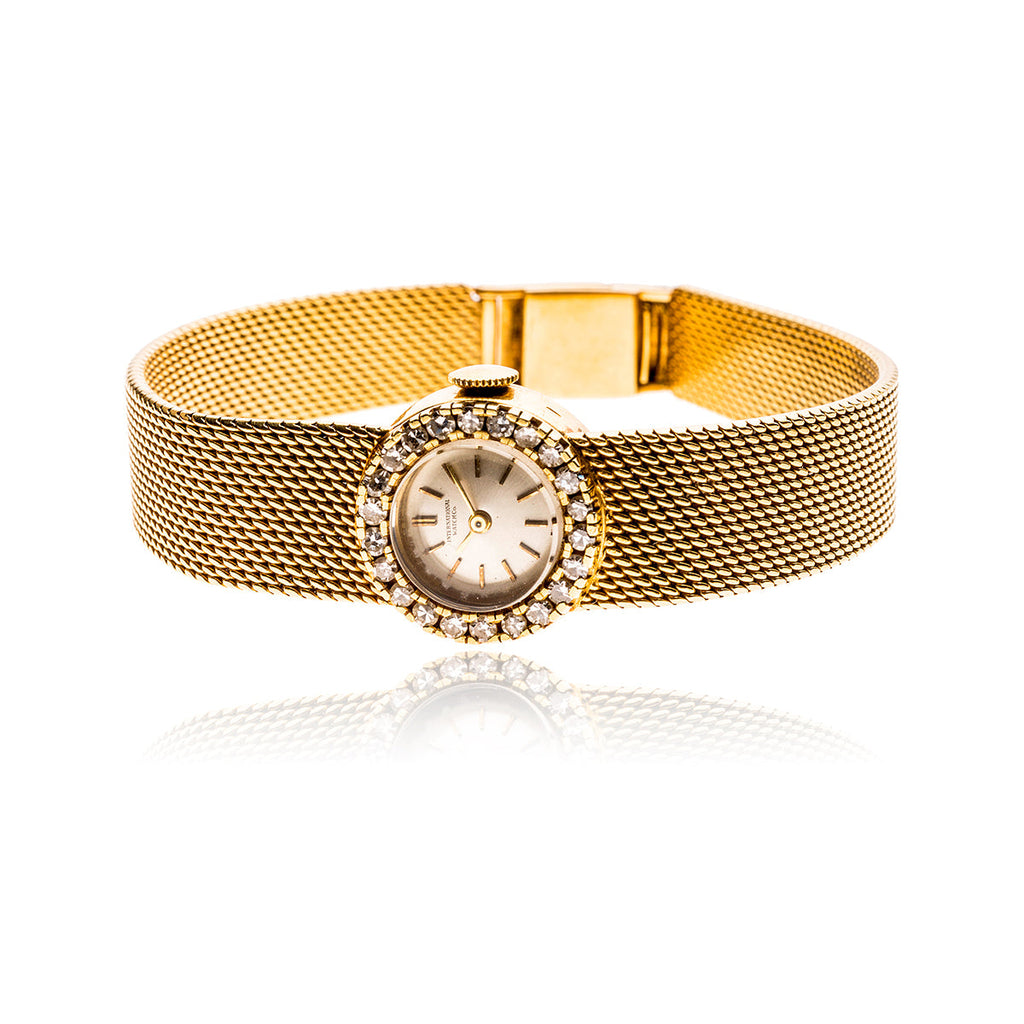 Lady's 18KT Yellow Gold INTERNAIONAL WATCH COMPANY Swiss Made Wrist Watch Default Title