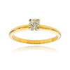 14KT Yellow and White Gold 4-Prong .25 Carat Diamond Solitaire Ring Default Title