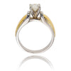 Two-Tone Diamond Engagement Ring with .68 Carat solitaire Default Title