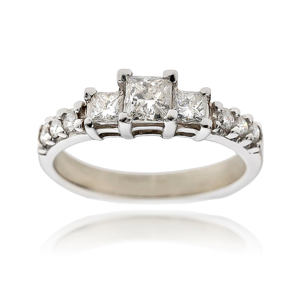 Princess Cut Diamond Engagement Ring Default Title