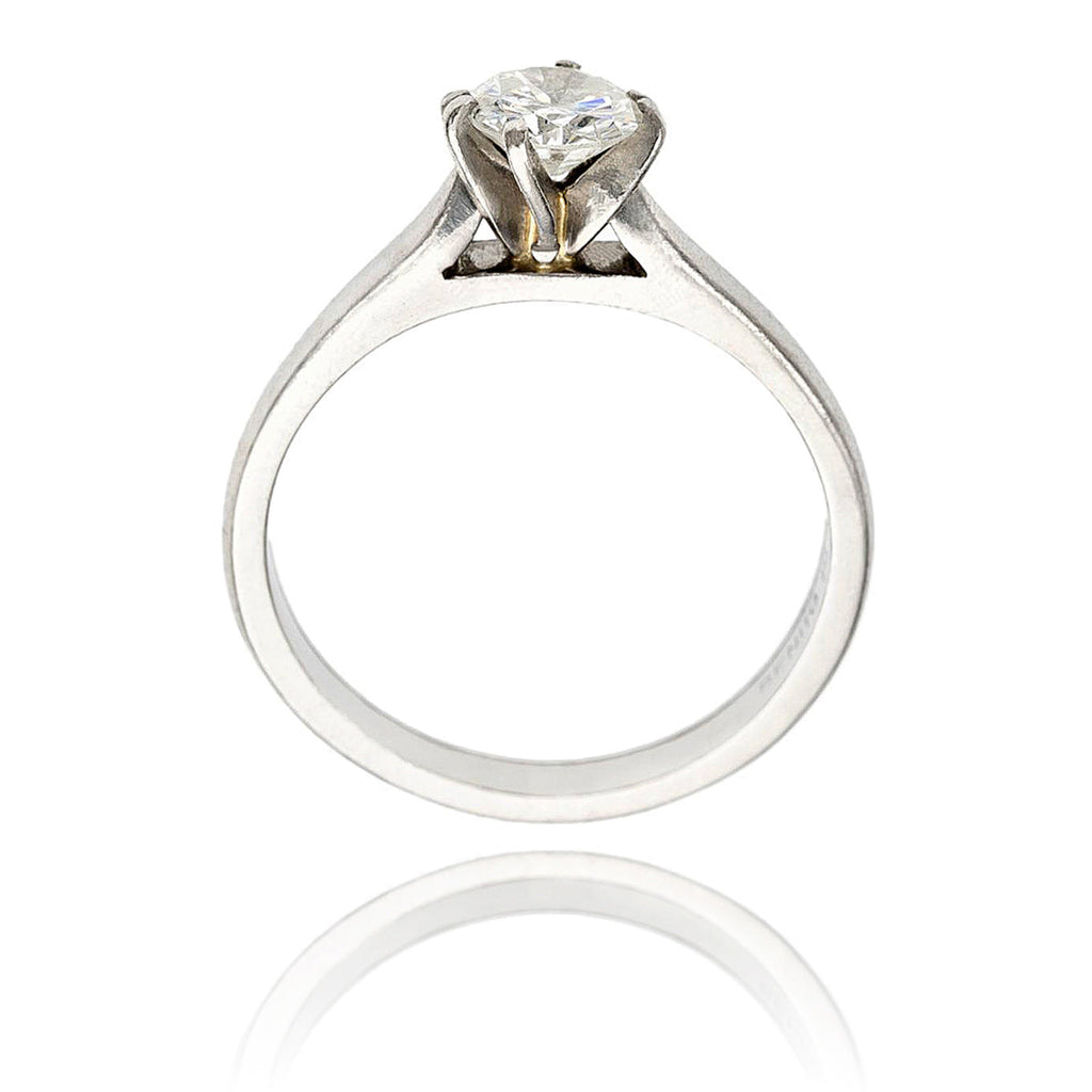 Platinum .70 Carat Diamond Solitaire Engagement Ring Default Title