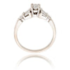 Stunning 14kt White Gold Diamond Engagement Ring Default Title