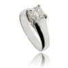 Outstanding 18K White Gold 1.61 Carat Square Emerald Cut Diamond Solitaire Engagement Ring Default Title