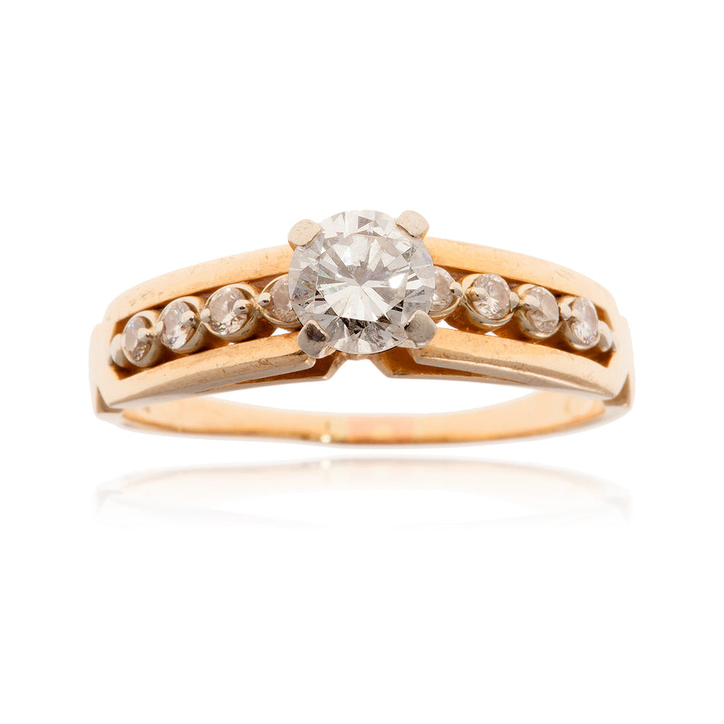 Solitaire Diamond Engagement Ring Default Title
