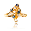 14K Yellow Gold  Sapphire & Diamond Ring Default Title