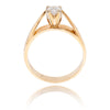 14K Yellow & White Gold .23ct Diamond Solitaire Ring Default Title