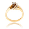 14K Yellow & White  Gold .20ct Swirl Diamond Ring Default Title