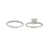 14K White Gold .92ct Solitaire Ring With 18K White Match Band, 1.22ctw Default Title
