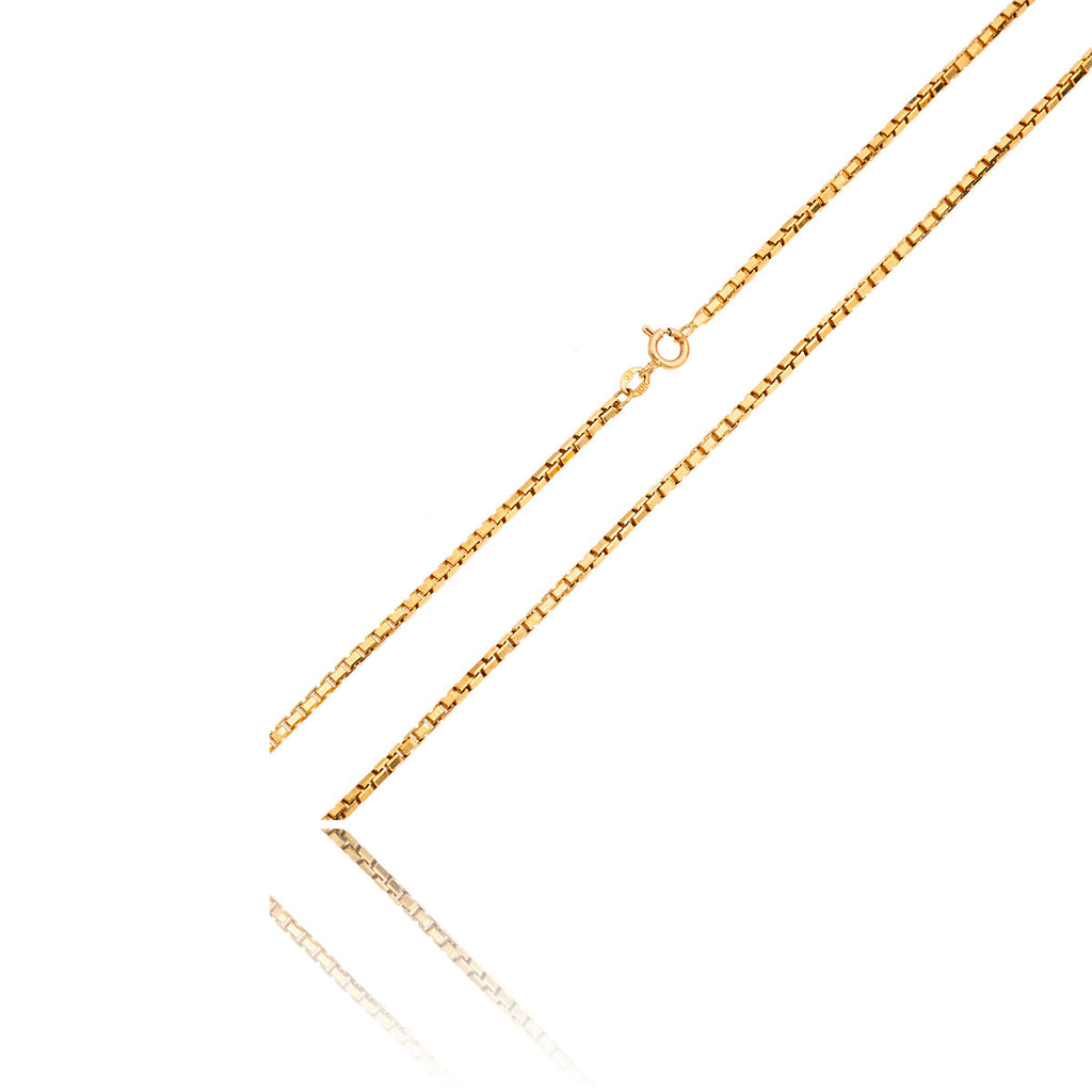 10K Yellow Gold 24" Box Link Chain Default Title