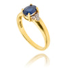 14K Yellow Gold Sapphire & Diamond Ring Default Title