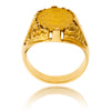 2 Peso Coin Ring With 18K Yellow Gold Setting Default Title