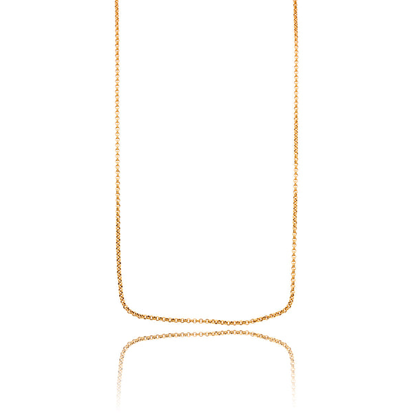 14K Yellow Gold 27" Rolo Link Chain Default Title